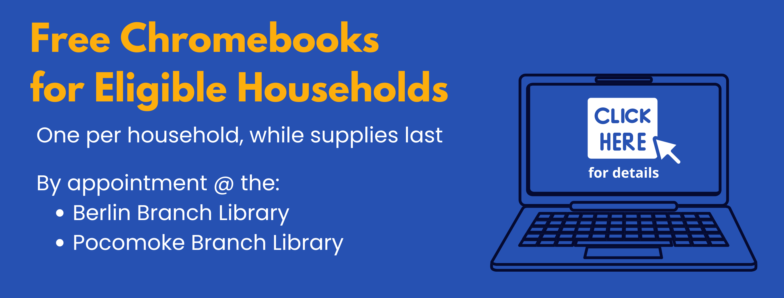 Free Chromebooks for Eligible Households