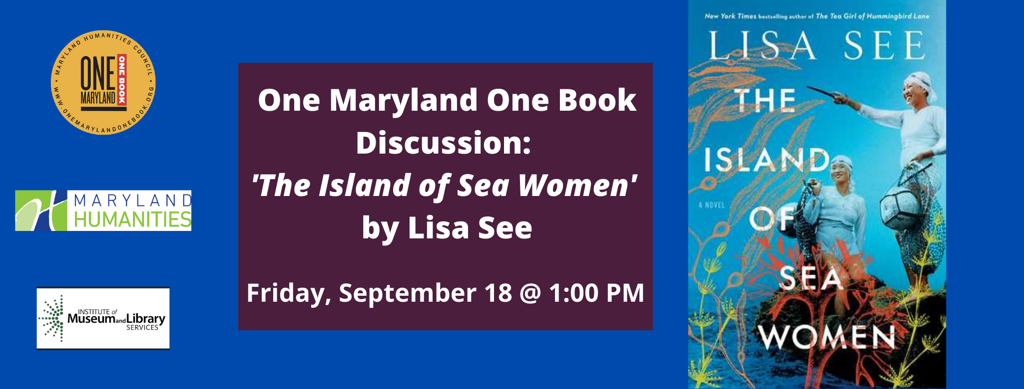One Maryland One Book Discussion: 'The Island of Sea Women' by Lisa See