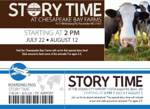 Story Time at the OC Airport and Story Time at the Farm